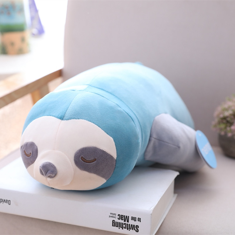 1pc 65-100cm New Cute Stuffed Sloth Toy Plush Soft Simulation Sloths Soft Toy Animals Plushie Doll Pillow for Kids Birthday Gift