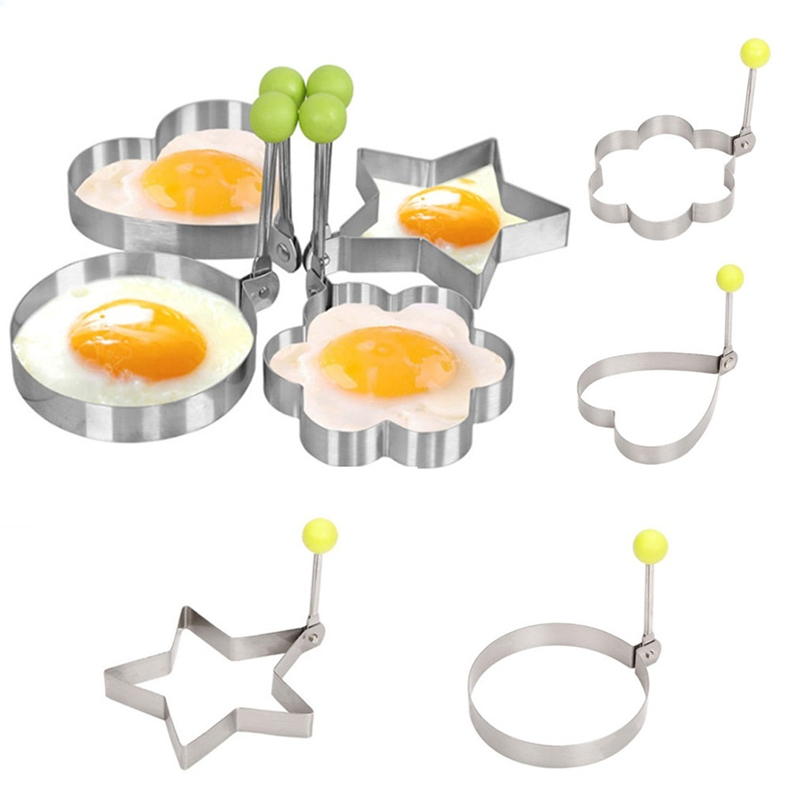 NEW 2019 1Pcs Stainless Steel Fried Egg Shaper Pancake Mould Omelette Mold Frying Egg Cooking Tools Kitchen Accessories Gadget.Q
