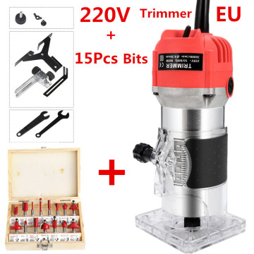 EU 220V US 110V 800W Woodworking Electric Trimmer Wood Milling Engraving Slotting Trimming Machine Hand Carving Wood Router