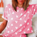 Sleepwear Lovely Home Suits Sexy Pyjama Short Sleeve Pajamas Set 2020 Women Pajamas Comfortable Girl Summer