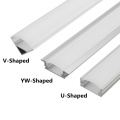 6pcs 100cm U V YW Aluminium Channel Holder Corner Connector for LED Strip Light Bar Under Cabinet Night Lamp Kitchen 1.8cm Wide