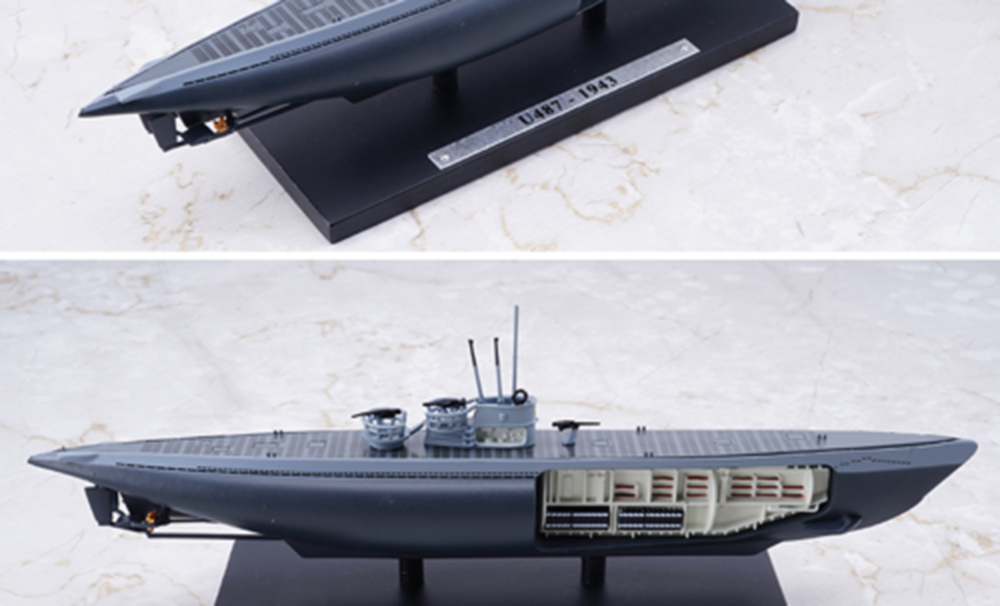 New Cheap Toy 1/350 Scale Atlas U487 - 1943 World War II Ship Model Collection 1/350 Model Of Toy Ship Scale