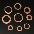 Multi-Sizes 120PCS Copper Washer Gasket Set Flat Ring Seal Assortment Kit with Box pcb abstandshalter steel ring