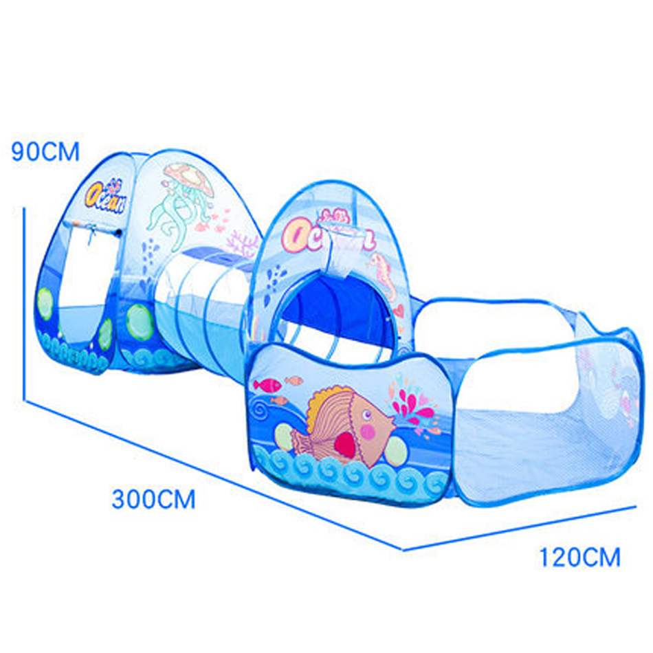 3 Pcs/lot Baby Playpen Portable Playpen for Children Folding Baby Playground Child Tent with Crawling Tunnel Ball Pool Baby Park