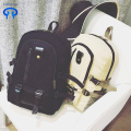 Nylon backpack zippered travel bag