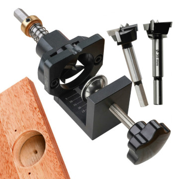 Cabinet Hinge Drilling Hole Puncher 35mm Drill Guide Locator Dowel Jig For Door Concealed Installation Household Tools