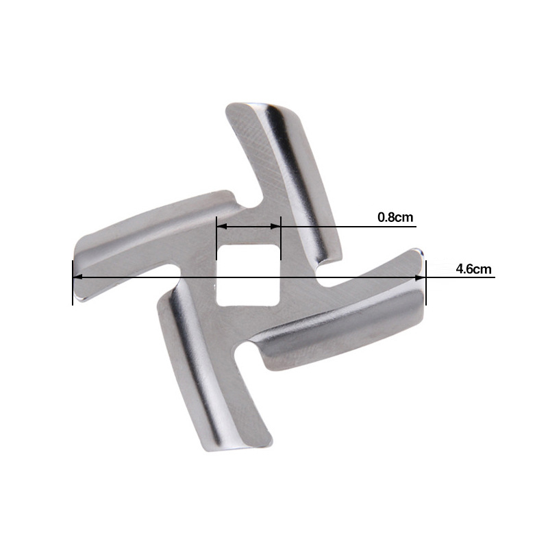 New 1Pc/2Pcs Inner Hole 8mm Meat Grinder Parts Blade Fit MGB Series Meat Grinder Parts Power Tool Food Processors Kitchen Dining