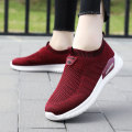 Women Tennis Shoes Lace-up Breathable Outdoor Gym Sport Shoes Light Flat Fitness Trainers Sneakers For Women Casual Walking Shoe