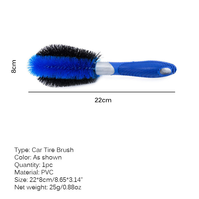 Car Wheel Tire Rim Brush Hub Cleaner Handheld Brush Washing Cleaning Tools For Car Motorcycle Bike Tire Brush Soft Scratchproof