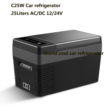 25L AC DC12V24V Car Refrigerator Portable Camping Picnic Outdoor Compressor Deep Freezer Mini Fridge Cooler Ice Box Travel Home