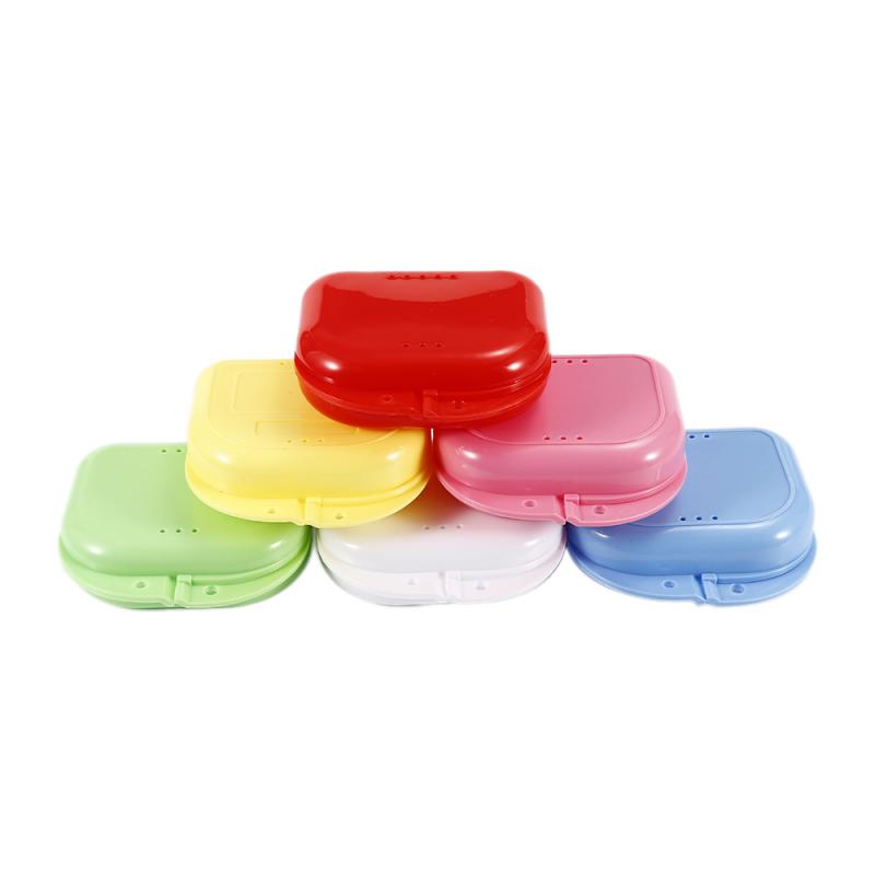 Fake Teeth Orthodontic Case Dental Retainer Mouth Guard Denture Storage Plastic Box Oral Hygiene Supplies Organizer Teeth Care