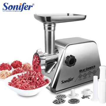 Electric Meat Grinders Stainless Steel Housing Heavy Duty Grinder Home Meat Mince Sausage Stuffer Food Processor Sonifer