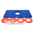Router Table Insert Plate Woodworking Benches Aluminium Wood Router Trimmer Models Engraving Machine with 4 Rings Tools