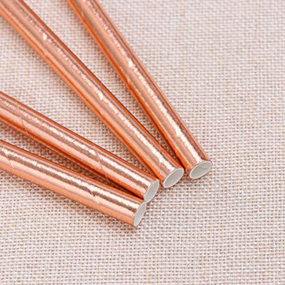 Gilded rose gold tablecloth paper cup knife fork spoon paper tray party supplies decoration set