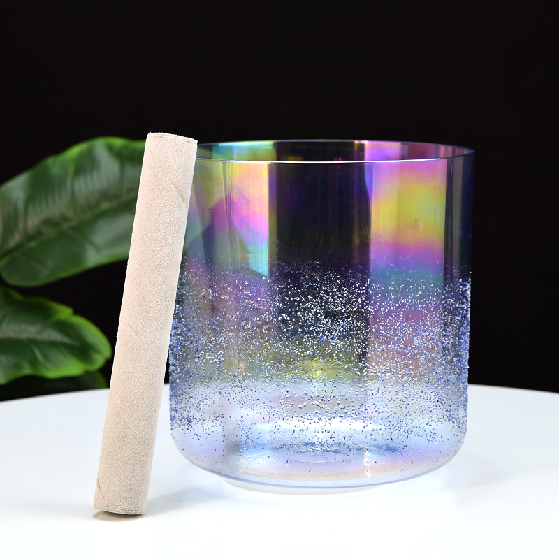 charging crystals with singing bowls