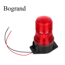 Bogrand 12-24V Red Fire LED Beacon Emergency Warning Flash Light Construction At Night Safety Strobe Flashing Lights