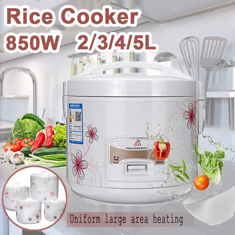 Efficient Electric Rice Cooker 2/3/4/5L Alloy Cast Iron Heating Pressure Cooker Soup Cake Maker Multicooker Kitchen Appliances