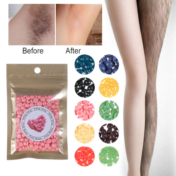 1Bag Body Depilatory Wax Solid Hair Removal Pellet Painless Film Hard Wax Beans Multi-flavor in Legs and Other Body Parts