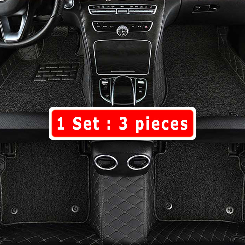 Double Layer Wire Loop Car Floor Mats Carpets For Honda CR-V CRV 2011 2010 2009 2008 2007 Auto Accessories Leather Waterproof