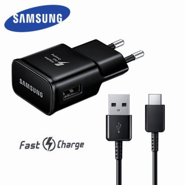 15W Samsung USB Fast Charger Adapter 15W AFC USB 3.0 Type C Data Cable For Galaxy S8 S9 S10 S20 + Note 9 10 A50 A70 A90 A80 A71