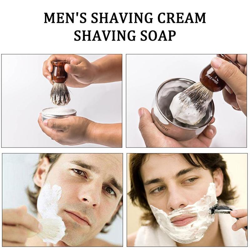 100g Men's Shaving Cream Mint Sandalwood Care Foam Safe Non-irritating Shaving Soap