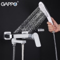GAPPO Sanitary Ware Suite waterfall Faucets shower faucet set Brass bathtub shower mixer faucet set bath shower taps