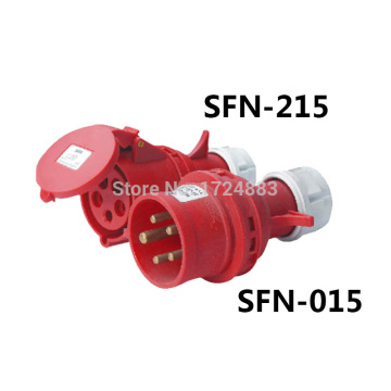16A 3 pole connector Industrial male&female plugs SFN-015/SFN-215 waterproof IP44 3P+N+E
