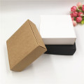 100PCS Small Kraft Paper Box,Brown Cardboard Handmade Soap Box,White Craft Paper Candy Gift Box,Black Packaging Jewelry Box