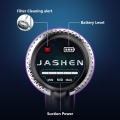 JASHEN V16 Cordless Vacuum Cleaner, 350W Strong Suction Stick Vacuum Ultra-Quiet Handheld Cordless Vacuum Wall Mounted