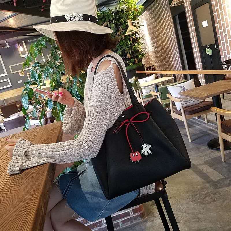 Women Messenger Bag For Women 2019 Mickey Bags Leather Handbags Clutch Bag Bolsa Feminina Mochila Bolsas Female Evening Bag
