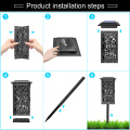 Solar Lights Outdoor Upgraded Solar Pathway Light with Bigger Solar Panel Longer Working Time IP65 Waterproof for Garden Lawn
