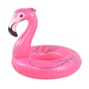 Pink Inflatable Flamingo Swim Ring Kids Swim Ring