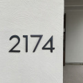 15 cm Big Black House Number Floating Sign Modern Door Numbers Building Signage Outdoor Huisnummer Numeros Casa Address BO