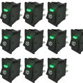 EE support 10 X 12V 35A Fog Light Switch Rocker Toggle Switch 4Pin LED Dashboard Universal Automobile Accessories Car Kit