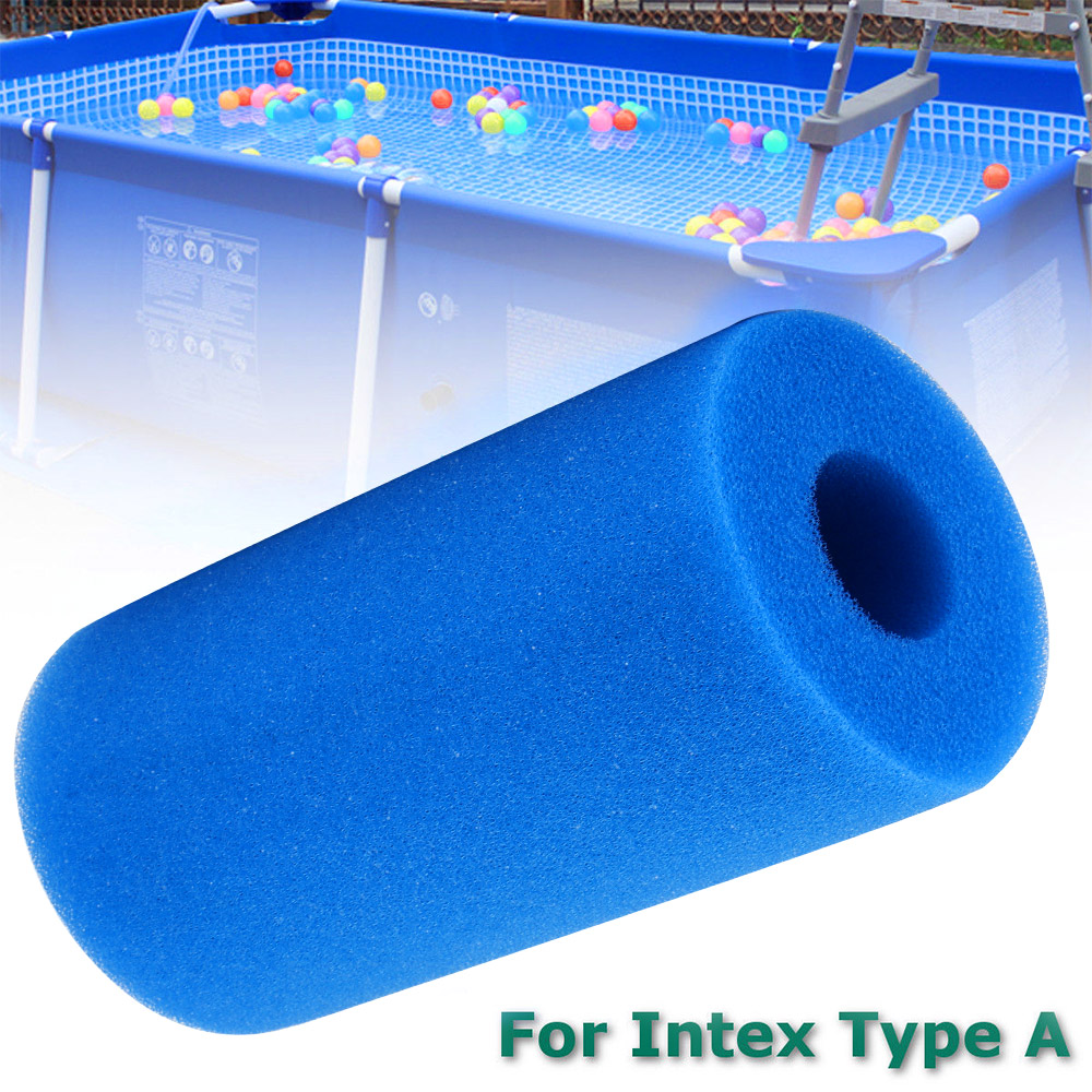 5pcs Swimming Pool Accessories Foam Filter Sponge Reusable for Intex Type A Washable Biofoam Clean Filter Foam Sponges 10cmx20cm