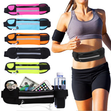 New Waterproof Running Waist Bag Canvas Sport Jogging Portable Outdoor Phone Holder Belt Bag Women Men Fitness Sport Accessories