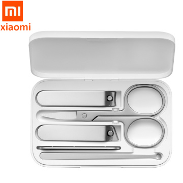 Xiaomi Mijia Stainless Steel Nail Clippers Set Original Scissors Trimmer Pedicure Care Clippers Earpick Nail File useful tools