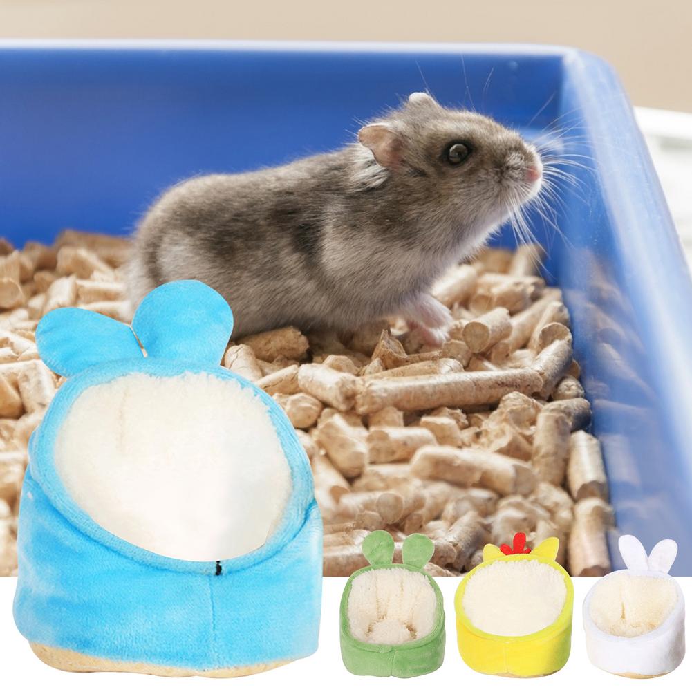 Pet Cage For Hamster Accessories Pet Bed Mouse Cotton House Small Animal Nest Winter Warm For Rodent/Guinea Pig/Rat/Hedgehog New