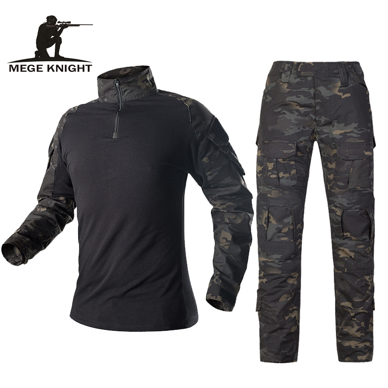 Mege Army Military Uniform Tactical Camouflage Suit Multicam Combat Shirt Pants Soldier USMC Airsoft Equipment Women Navy Seal