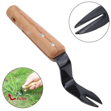 Sturdy Puller Hand Weeding Removal Easy Apply Effective Long Handle Lawn Trimming Forked Carbon Steel Digging Garden Weeder Tool