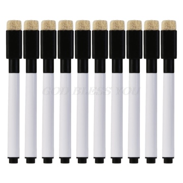 10 Pcs Magnetic Whiteboard Pen Erasable Marker Office School Stationery Supplies Drop Shipping