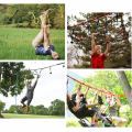 Ninja Warrior Obstacle Course Ninja Slackline Various Accessories As Swing Obstacle Net GYM Rings Monkey Bars Kit Rope Ladder