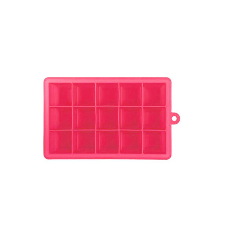 15 Grids Silicone Square Shape Form Ice Cube Mold Tray Fruit Popsicle Ice Cream Maker for Wine Kitchen Bar Drinking Accessories