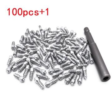 12mm Tire Snow Chains Spikes Studs Snow Spikes Anti-Slip Anti-ice for Car/SUV/ATV/UTV Motorcycle Tire with Tool Kit