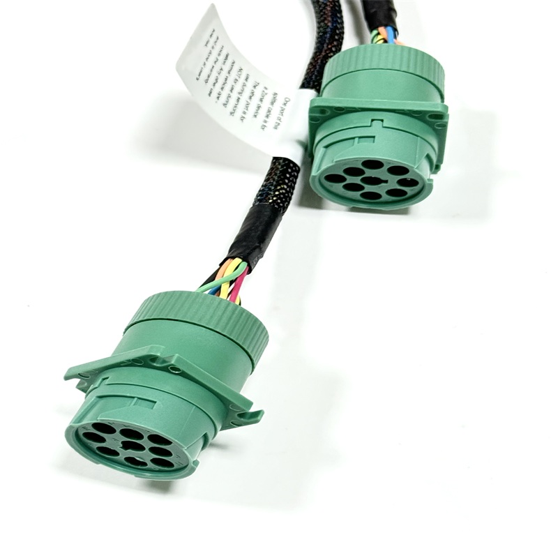 Custom Cummins 9Pin Male to Dual 9Pin Female Y-Splitter Cable