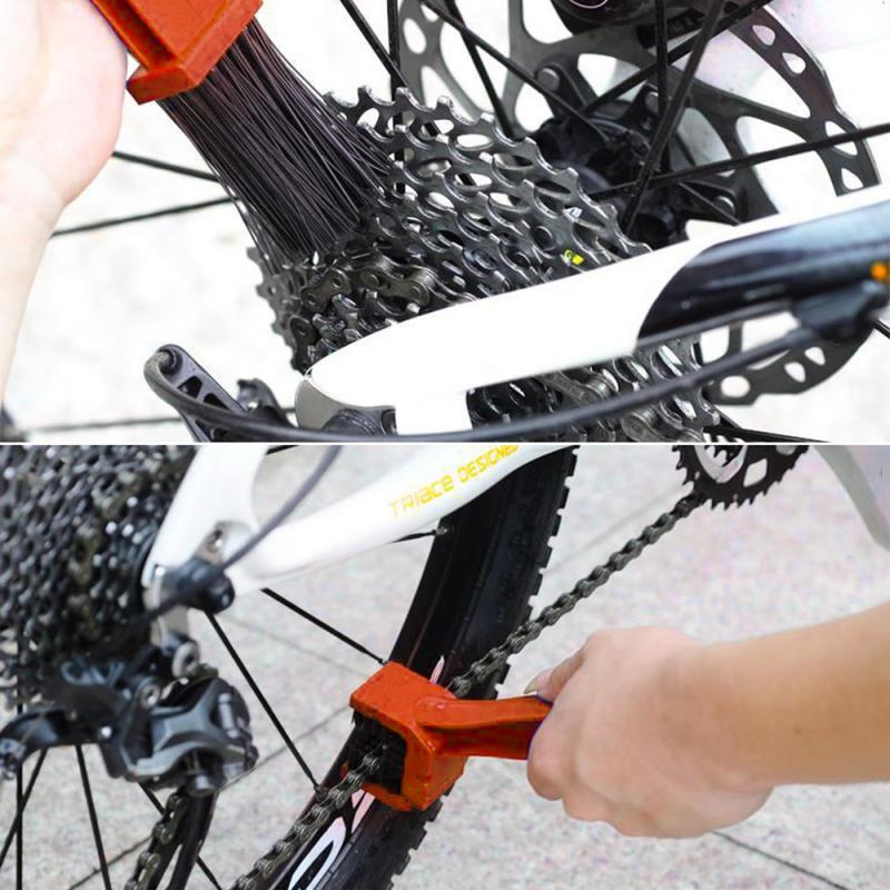 Universal Car Accessories Rim Care Tire Cleaning Red Motorcycle Bicycle Gear Chain Maintenance Cleaner Dirt Brush Cleaning Tools