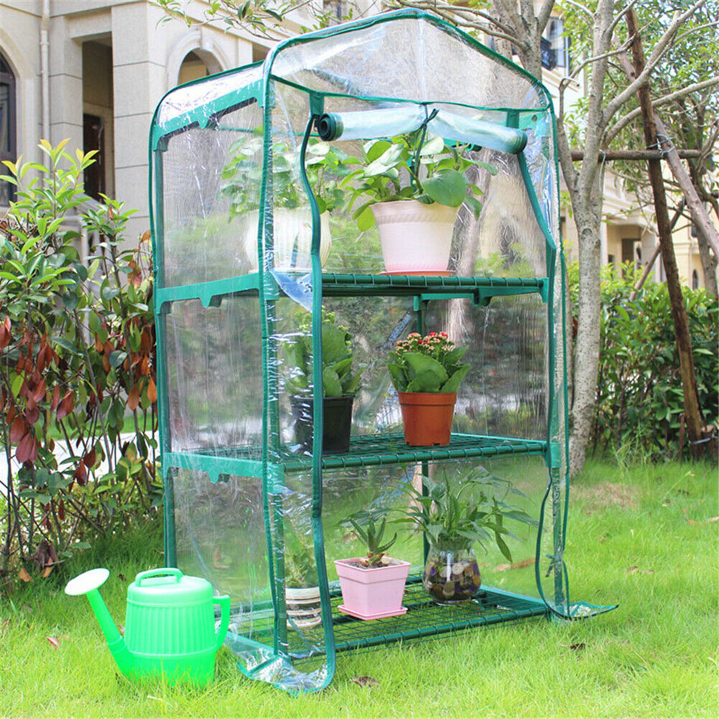 Garden Greenhouse Cover Plant Flower Growth House Heat Retaining Transparent PVC Waterproof Cover