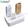 Kebidu USB Hub 3 Ports HUB Splitter HUB 2.0 With SD/TF/M2 Card Reader For i8 Keyboard PC Laptop Camera Micro SD Card