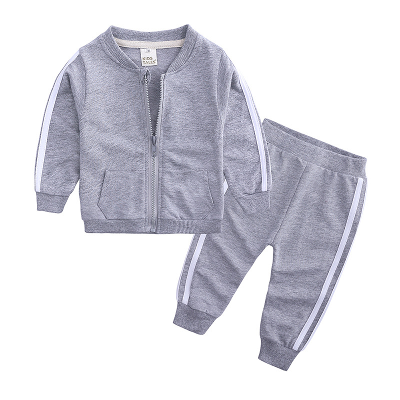 Children's Clothing 2020 Brand New Born Baby Boys Girls Cotton Suit Spring-autumn Fashion Long Sleeved Casual Sportsuit Outfits