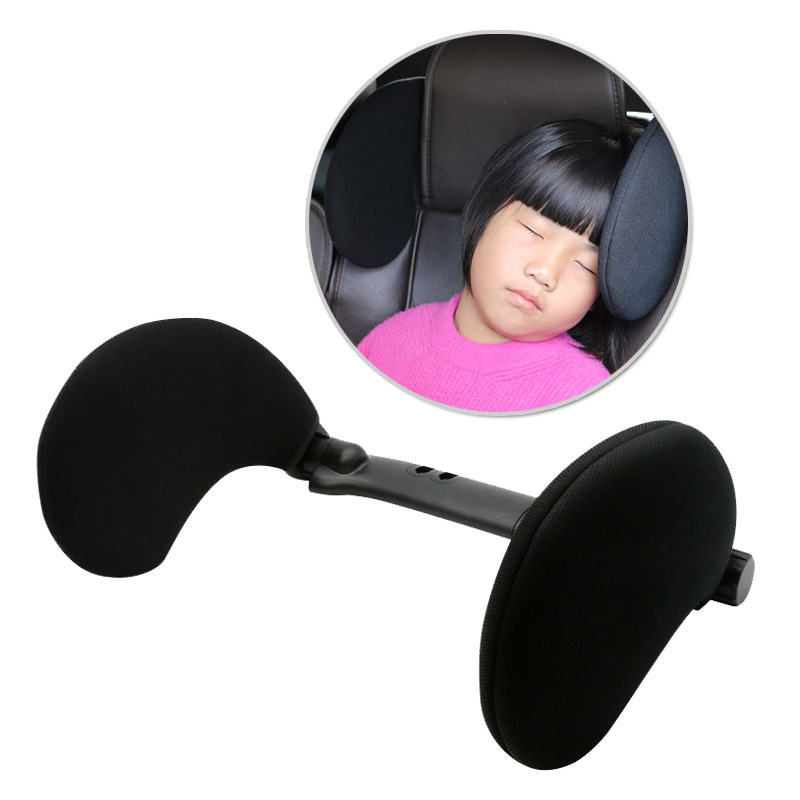 Adjustable Car Seat Headrest Travel Rest Neck Pillow Auto Head Support Nap Sleep Both Side Cushion for Kids Children Adults